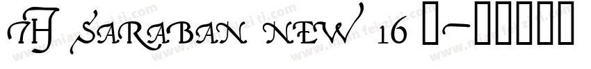 TH SARABAN NEW 16 号字体转换
